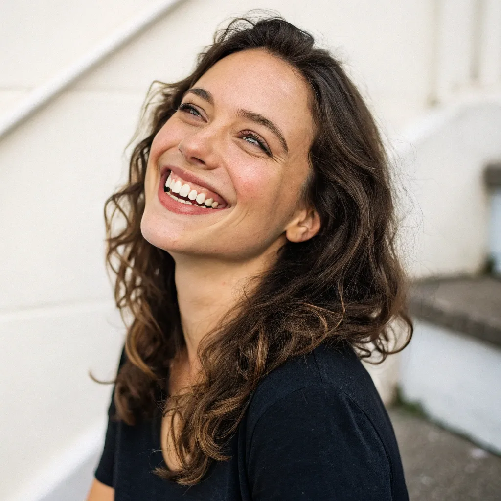 Emma Taylor with a cheerful look